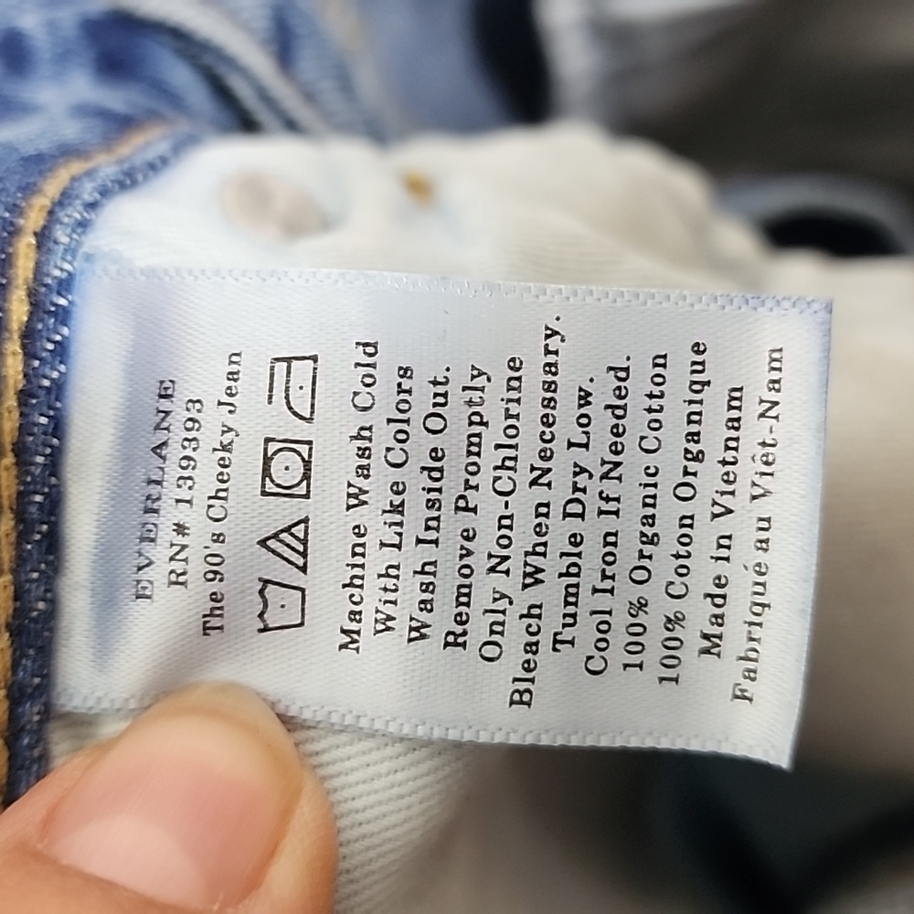 Everlane The 90's Cheeky Jeans Blue Women's Size 28 - Picture 8 of 9